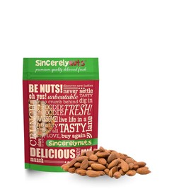 Sincerely Nuts – Roasted Whole Salted Almonds | 1 Lb. Bag | Delicious Guilt Free Snack | Low Calorie, Vegan, Gluten Free | Gourmet Kosher Food | Source of Fiber, Protein, Vitamins and Minerals