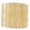 NILLOS Craft Sticks, 50 PCS Natural Wavy Wood Sticks for