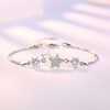 TREE NEST Pulseras de la Estrella para Mujeres,Circonio Cúbico Charm