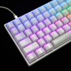 YMDK 120 Keys ABS ANSI ISO 1.5mm Blank Milk Fog