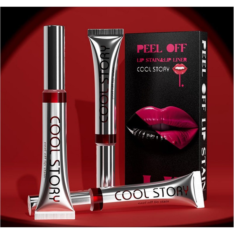 HOPHAT 3PCS Peel Off Lip Stain Lip Tint Set, Matte