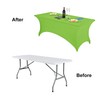 FORLIFE Spandex Table Cover - Fitted 6ft Rectangular Tablecloth, Stretch