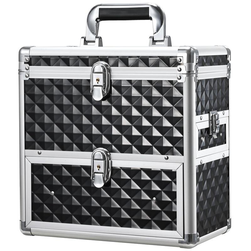 Joligrace Extra Large Makeup Train Case Nail Polish with Drawer