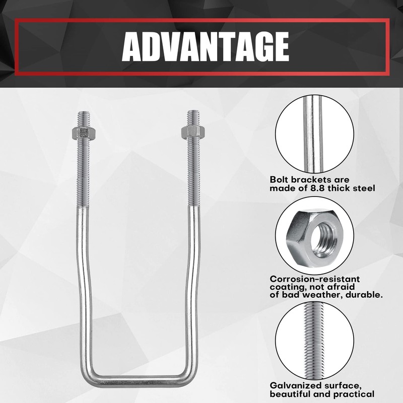 VIAGL U-Bolt Trailer Spare Tire Bracket, Spare Tire Carrier Galvanized