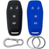2-Pack Click&Fit Silicone Key Fob Covers for 2013-2017 Ford F-150