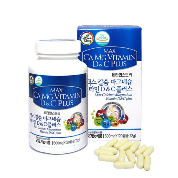 Vitamin Story Max Calcium Magnesium Vitamin D&amp;C Plus 120 capsules