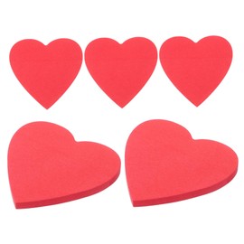 Operitacx 5er Set Selbstklebende Rote Herz Notizblöcke Multifunktionale Haftnotizen Für Büro Schule Und Zuhause Praktische Memo Pads Für Schnelle Notizen Und Erinnerungen