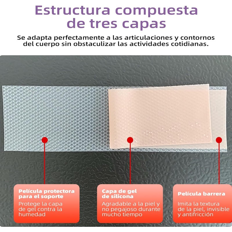Parche de Silicona para Cicatrices y Cesárea de 3 Metros