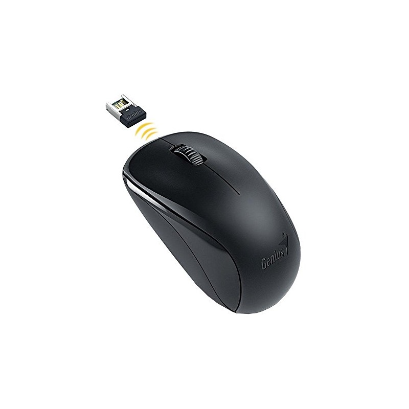 Genius NX-7000 Mouse, Optical, 1200 dpi, Wireless, Blue-Eye Sensor, Black