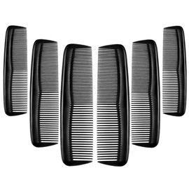 5 Pieces Pocket Plastic Hair Combs Black Hair Combs Hairdressing Styling Combs for Women Men Hairdressing Barber Salon Hair Care Tool