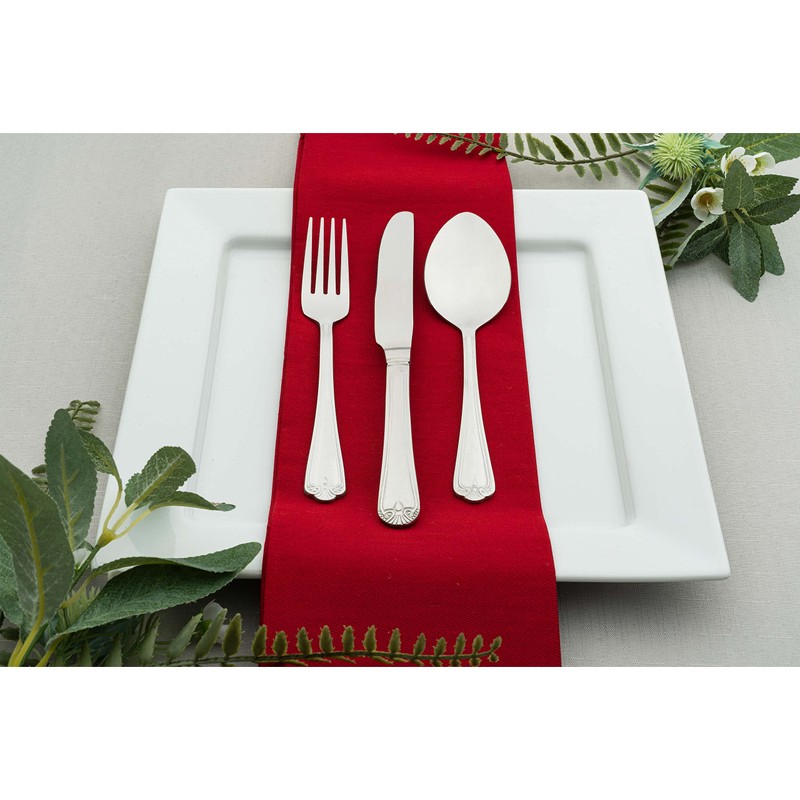 Grunwerg Jesmond Dessert Spoons, Stainless Steel, 17.5 x 4 x