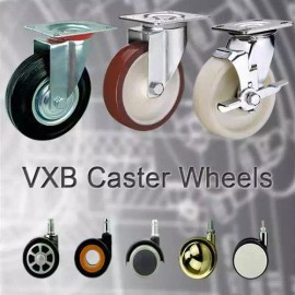 VXB 8" Inch Caster Wheel 661 pounds Swivel Stainless steel fork  and  Polyurethane T