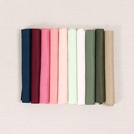 Benzie Design Wool Felt, 10 pcs 9"x12" in Flower Colors, 1 mm Thick, Soft & Pliable, Wool Blend Felt, Protea 9"x12"