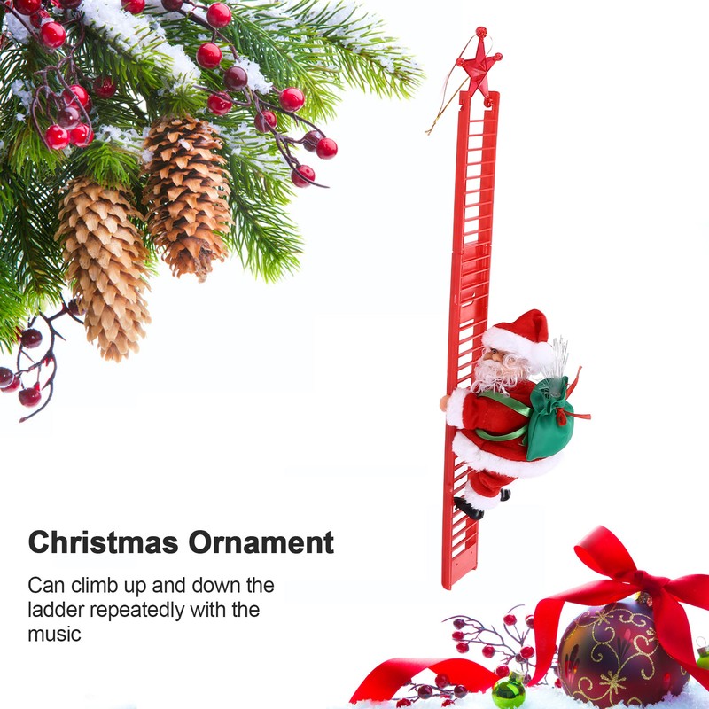 Electric Climbing Ladder Decoration Christmas Tree Hanging Pendant Festival Ornament