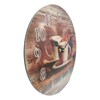 YOAI MDF Wooden Wall Clock Without Ticking Noises Silent Round