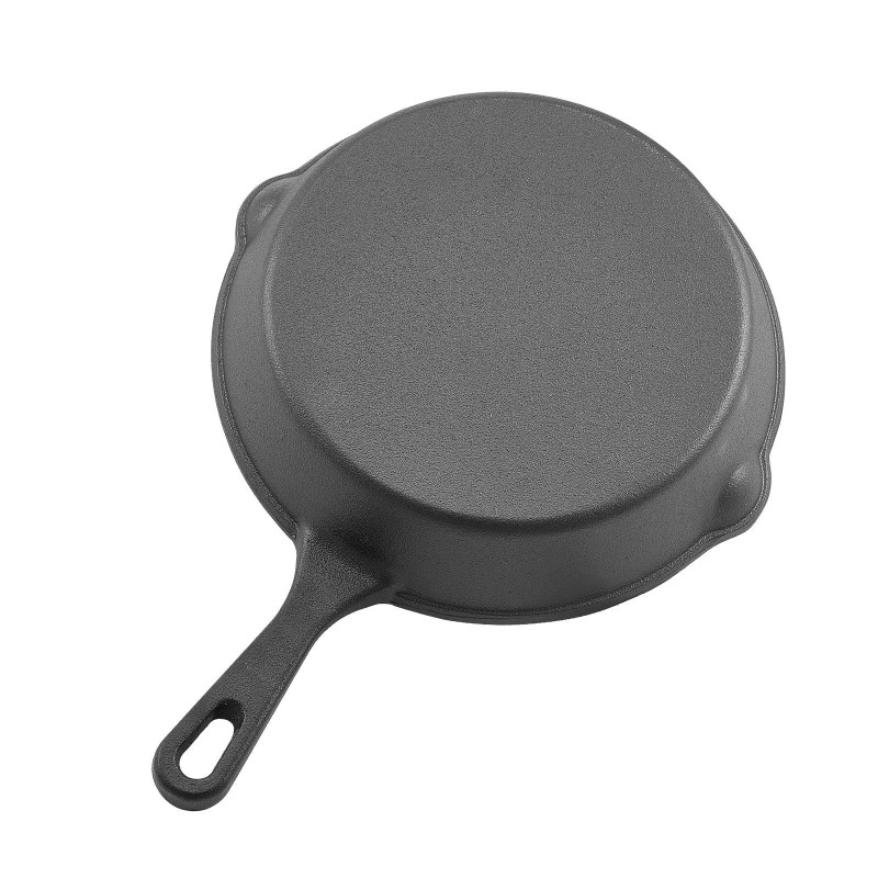 Heavy-Duty Cast Iron Skillet Set 3-Piece Pre-Seasoned Chef's Pan with