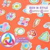 50 Pcs Anxiety Sensory Stickers Calm Stickers Reusable Sensory Strips
