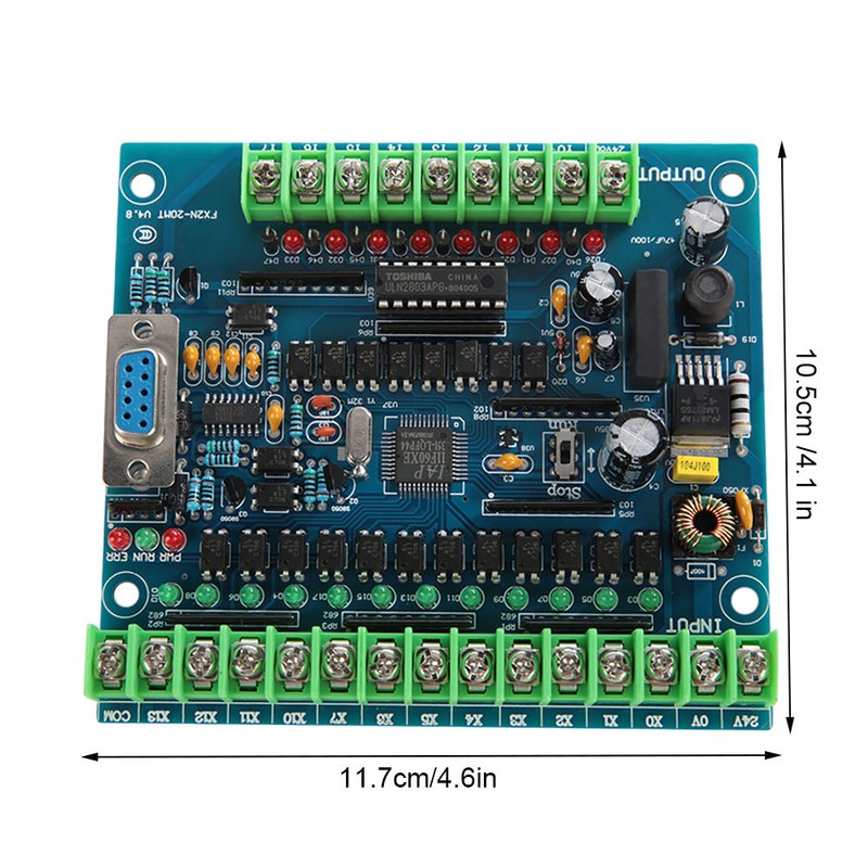 Industrial Programmable Control Board FX2N-20MT 12 Input 8 Output 24V