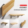 Folding Shelf Brackets - Heavy Duty Stainless Steel Collapsible Shelf
