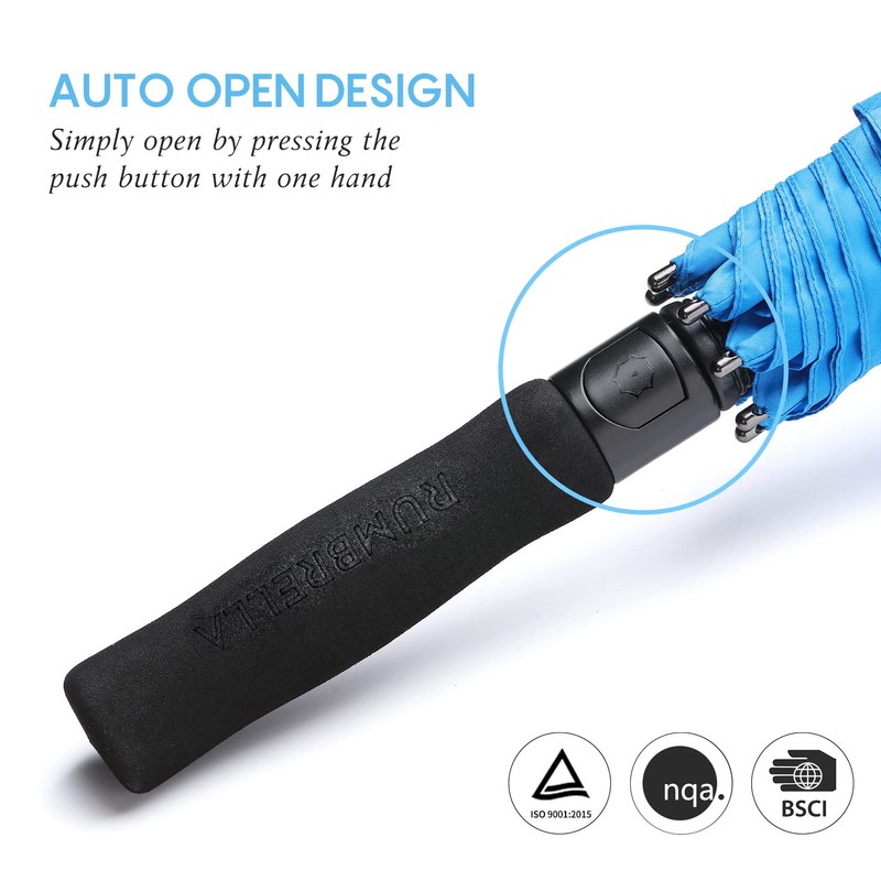 RUMBRELLA 55/62 Inch UV Golf Umbrella Large Oversize Double Canopy