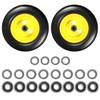 11x6.00-5" Flat Free Tire, Solid Smooth Front Wheel Tire for