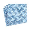 Caspari Fretwork Paper Cocktail Napkins in Blue - 20 Per