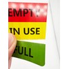Cylinder Status Sign Tags,Full,in Use,Empty Cylinder Cardboard，4x2 Inch,100 Pcs Per