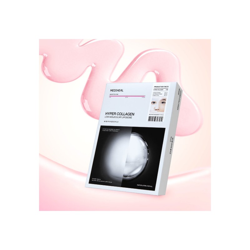 Mediheal Transparent Hyper Collagen Mask 10 Sheets / 메디힐 투명해지는