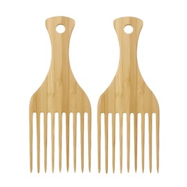 Miaija 2Pieces Wooden Hair Comb Wide Tooth Hair Comb Hair Styling Tool Hairdressing Comb for Men Women Barber Salon Thick And Curly Hair