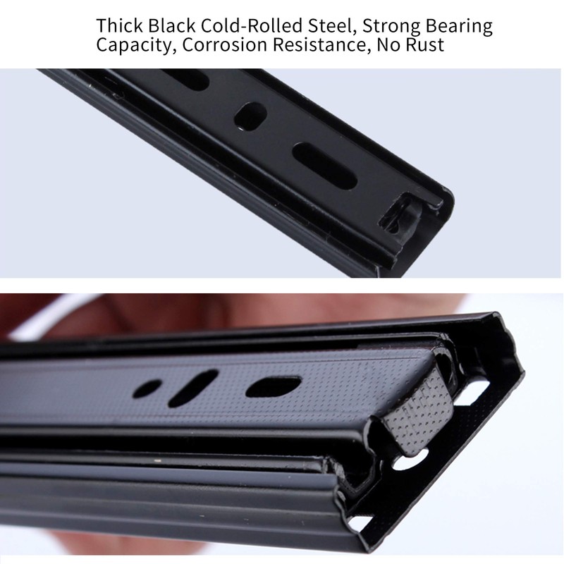 GLE2016 A Pair of Black Metal Quiet Ball Bearing Full
