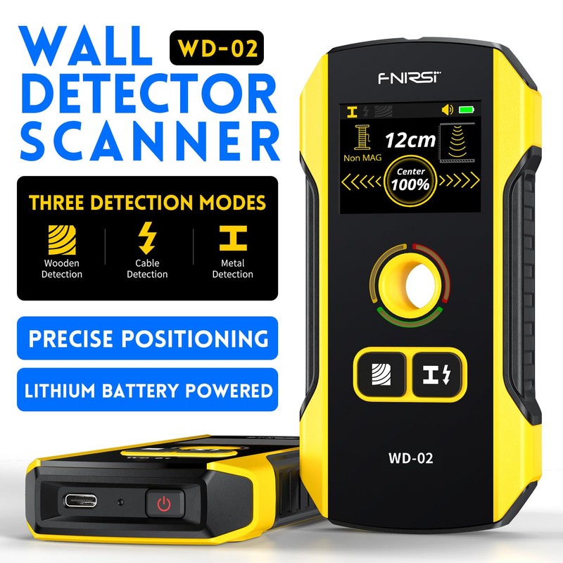 Stud Finder Wall Scanner - FNIRSI Upgraded WD-02 TFT Display