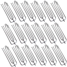 Wmzjnljy 40pcs Curtain Pleat Hooks Stainless Steel Curtain Hooks 4 Prongs Pleat Hook Pinch Pleat Hook(M158-40)