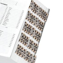 ZyvSyldrin Bible Tabs for Women Men, Bible Tabs for Study Bible, Large Print Bible Book Tabs, Easy to Read Bible Index Tabs, Bible Labels Tabs, Bible Study Supplies, Christian Gift (Leopard)