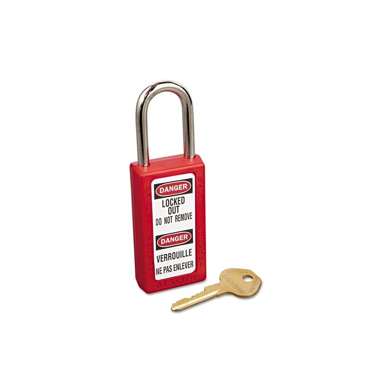 Master Lock Candado ligero de bloqueo de seguridad Zenex MLK411RED