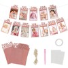 Pink 1st Birthday Photo Banner for Baby Girls - 1-12