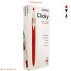 ZOFAX Clicky 50 x 0.7mm RED Retractable Fine Ballpoint Pens