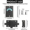 Pack of 1 Latch Indicating Lock,Black Latch Indicator Bolt,Privacy Partition