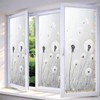Privacy Window Film Stained Glass Window Cling Dandelion Decorative