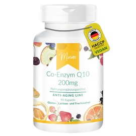 Co-Enzym Q10 200mg - ANTI-AGING LINE - 90 Kapseln - Hochdosiert - 100% Vegan – Herstellung & Laborprüfung in Deutschland | MIOSAN® CLUB - Exklusives Wohlbefinden