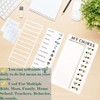 4Pcs Chore Chart Board for Family Kids Portable Memo Plastic