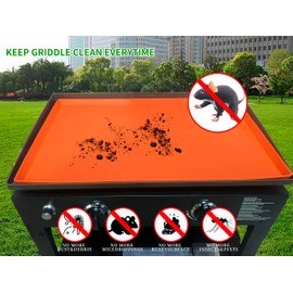 Favfully - Tapete de silicona para parrilla, cubierta de parrilla de 28 pulgadas, cubierta protectora para plancha Blackstone de 28 pulgadas, alfombrilla de silicona de grado alimenticio resistente (no compatible con 28XL)