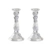 Vintage Glass Candlesticks Candles Holders Candelabras Wedding Celebration Centerpiece Taper