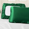 Manyshofu Satin Pillowcases for Hair Protection - 1Pcs Green Pillow