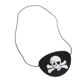Sarini Pack of 24 Pirate Eye Patches, 3D Skull Eye Masks, Adjustable Elastic Eye Masks for Pirate Theme Parties, Birthdays, Costume Events, and Performance Props