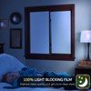 VELIMAX White Blackout Window Film, 100% Light Blocking Window Cover,