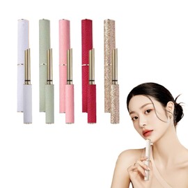 RICISUNG Lip Balm Case, Set of 5, Lipstick Tube, Lip Balm Container, Lipstick Tube, Empty Lipstick Container, Refill, Handmade, Rotary, Cosmetic Container, DIY