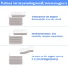Aenienoe 100Pack Magnets Strong N52 Neodymium Magnet Bar Flat Fridge
