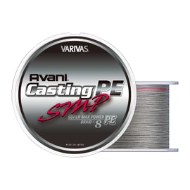 VARIVAS PE Line, Abalone Casting PE, Super Max Power, 196.4 ft (600 m), No. 3, Max 50 lb, 8 Pieces, Stealth Gray