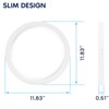 LUXRITE 12 Inch Round LED Flush Mount Ceiling Light Fixture,