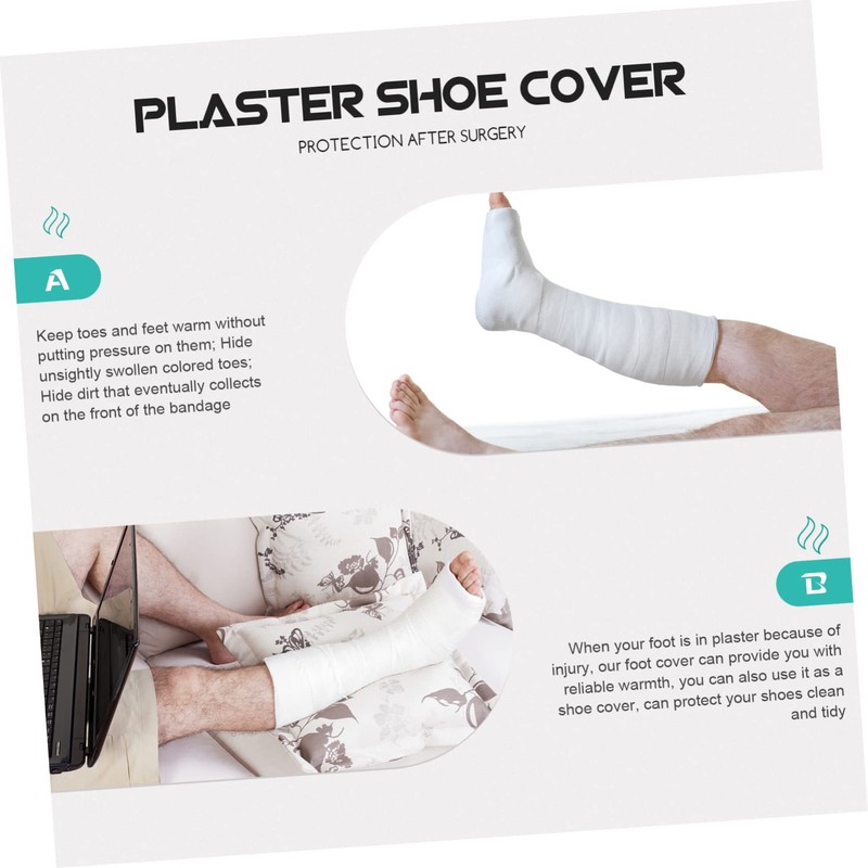 Healeved Medical Foot Cast Boot Cover Straps Comfortable Plaster Foot